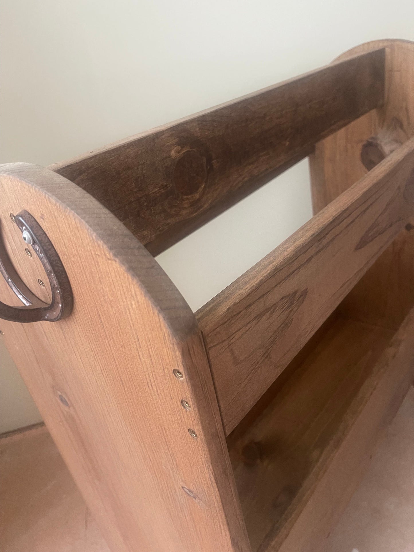 Handcrafted Wooden Saddle Stand | Premium Solid Wood Saddle Rack | Elegant Tack Room Storage for Western & English Saddles- Old English