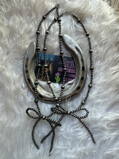 Navajo Pearl Bow Necklace