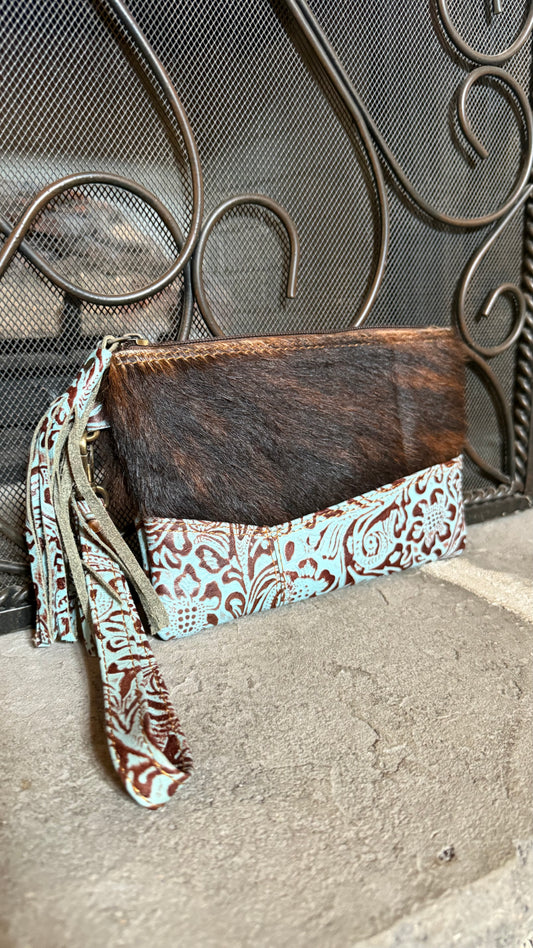 Cowhide Leather Wallet/Wristlet