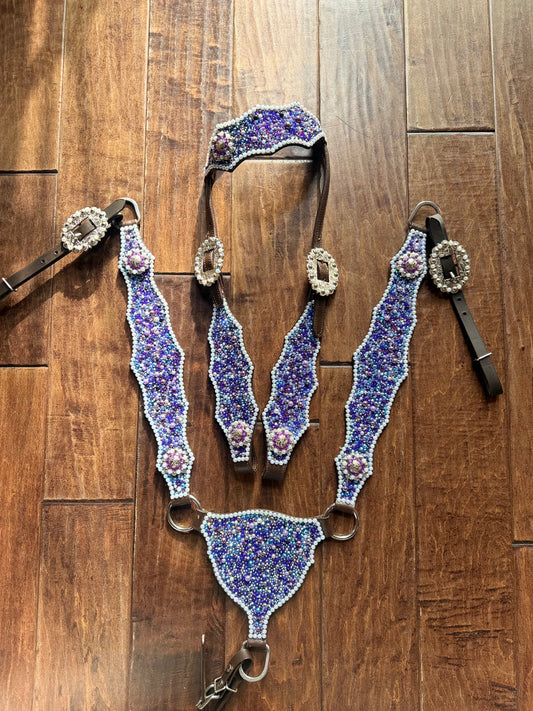 **PREORDER** Blue/Purple Custom Tack Set