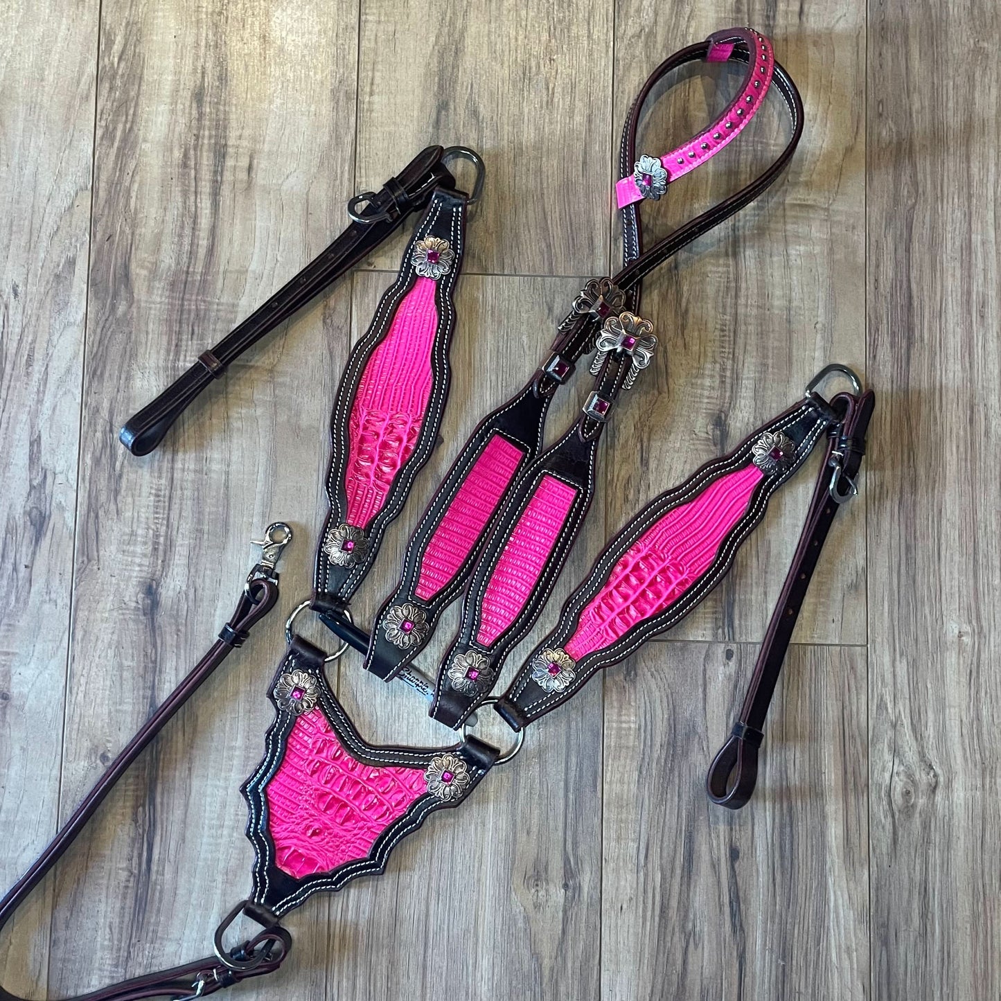 Made to Order Western Tack Set - Hot Pink, Gladiator (BHT028)