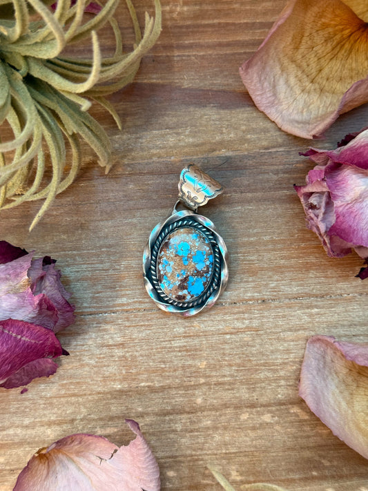 Golden Hills Turquoise Sterling Silver Pendant