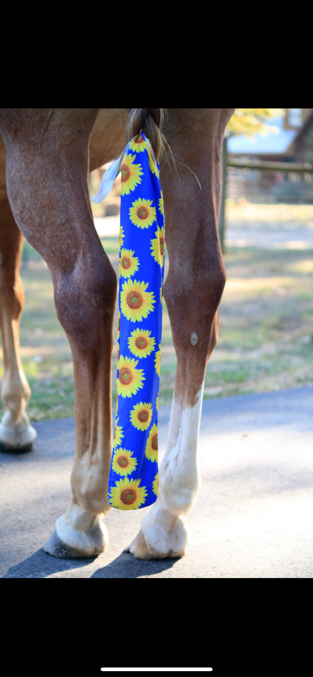 Blue Sunflower tail Bag