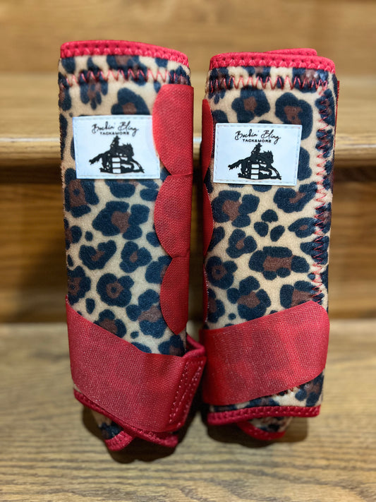 Red Leopard Sport Boots