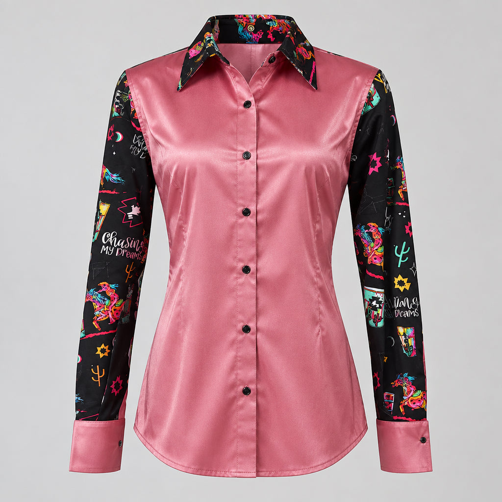 Buckin' Bling YOUTH Pink Dream Chaser Rodeo Shirt