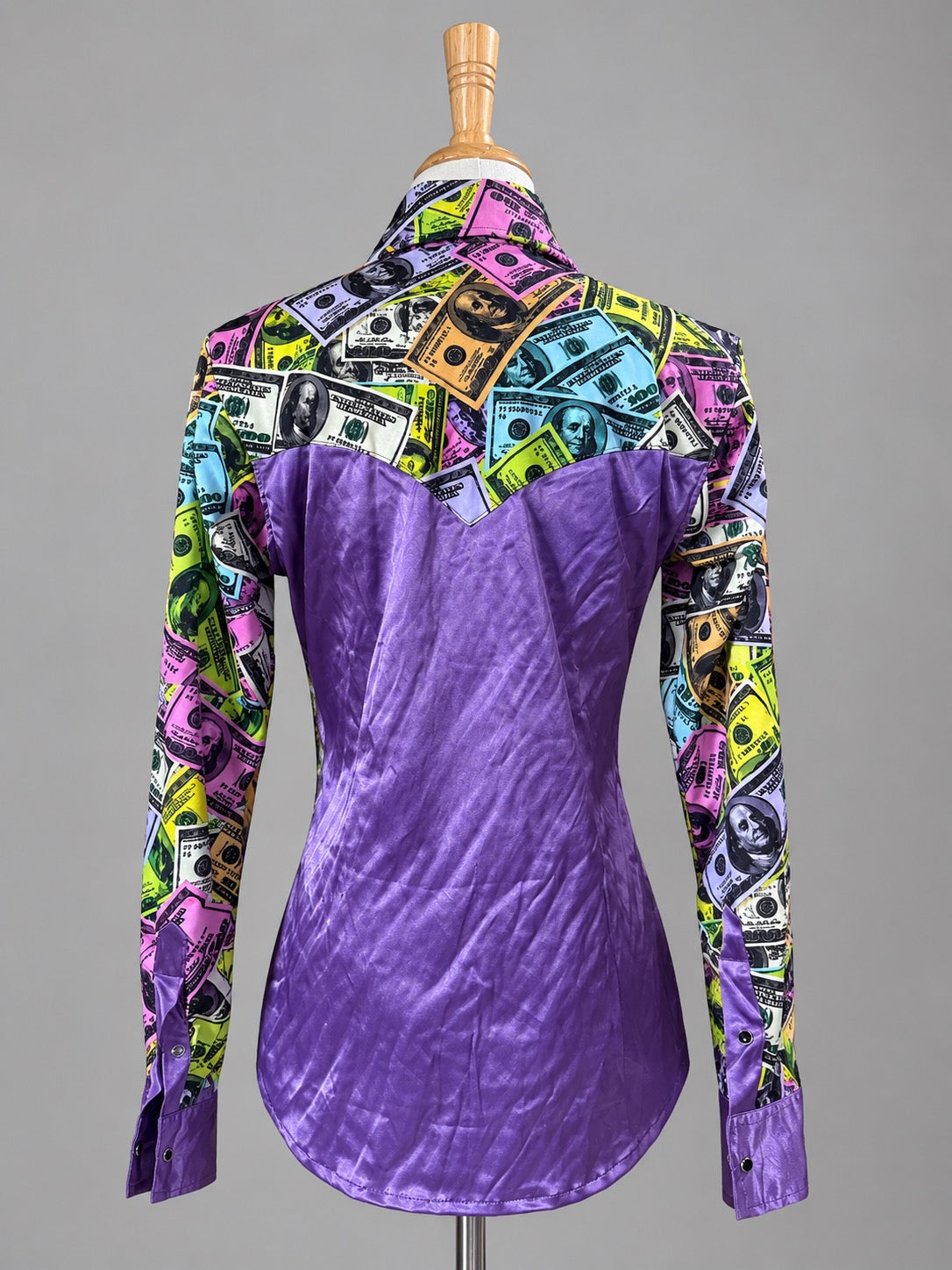 Buckin' Bling Purple Money Rodeo Shirt