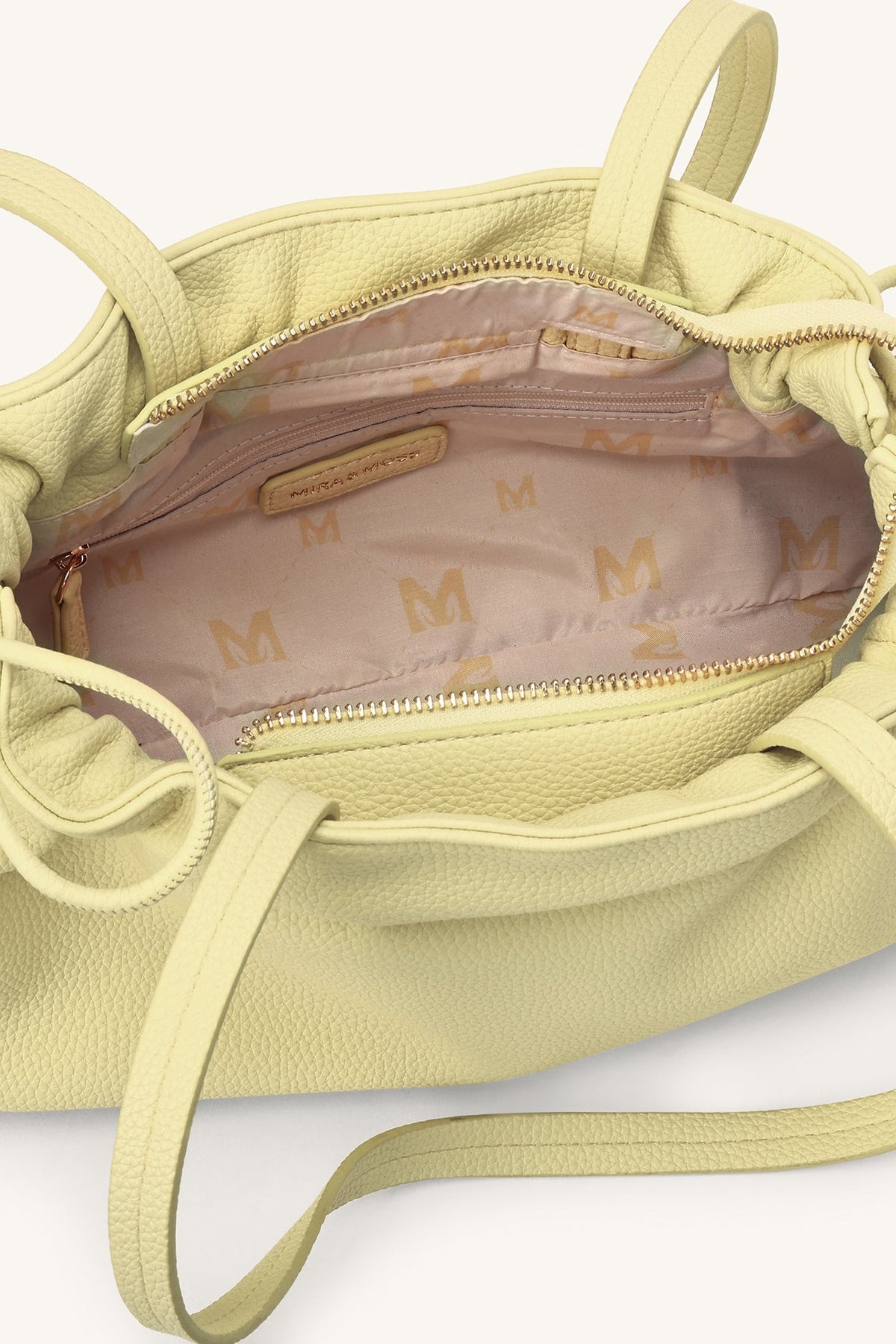 Mira & Moss Solene Drawstring Shoulder Bag - Pearl