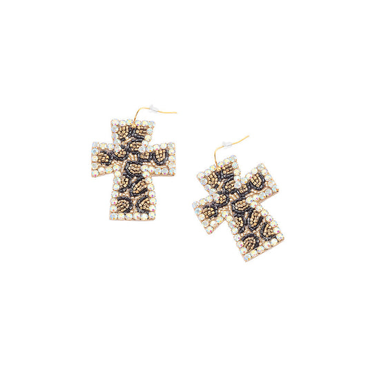 Faith, Always Beaded Earrings In Multicolor