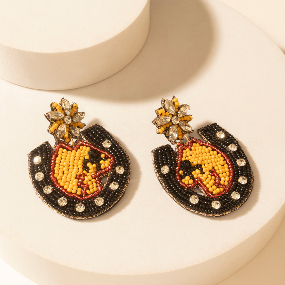 Myra Mascot Charm Earrings in Ember Spark