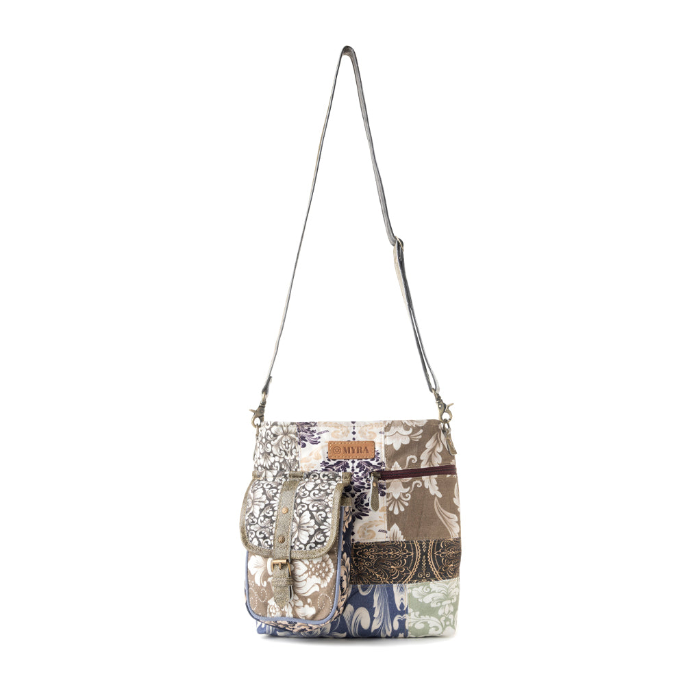 Myra Mossbloom upcycled canvas Bag for Women in olive