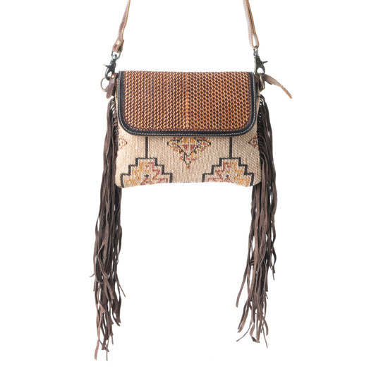 Sandy Rosewood Hand-Tooled Bag