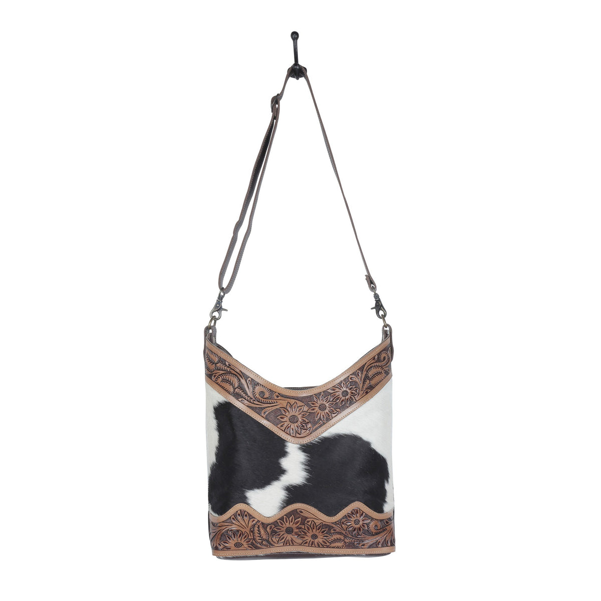 coco and cream Hand-Tooled Bag
