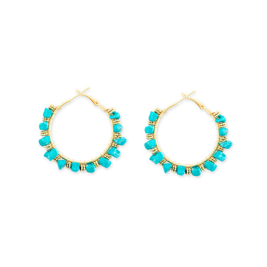Natureâ€™s Treasures Hoop Earrings