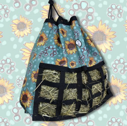 Sunflower Squash Blossom Trailer Hay Bag