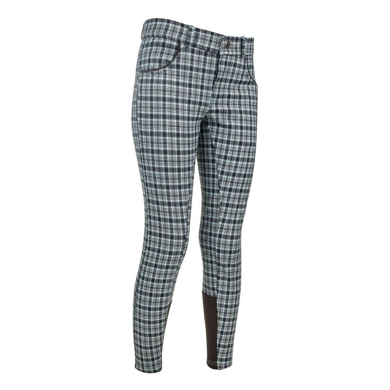 Ashley Classic Kids Knee Patch Breeches Aqua/Black