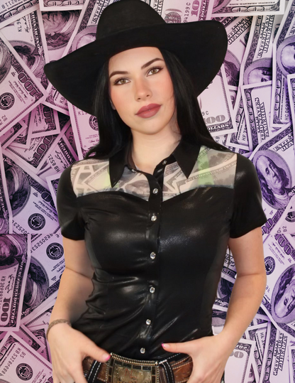 Entry Fees Jackpot Pearl Snap Shirt