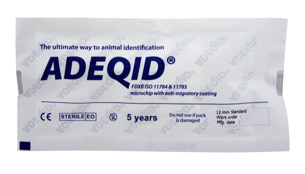 ADEQID ISO FDX-B Animal Microchip – Mini & Standard