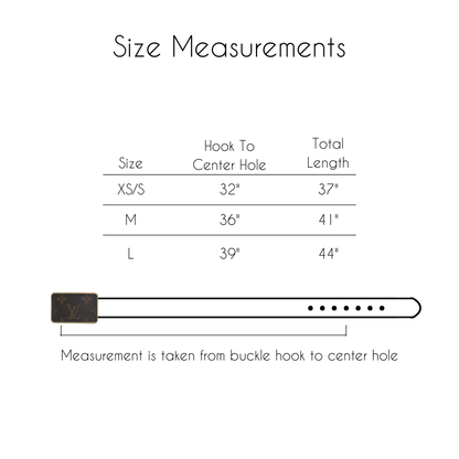 Boujee Upcycled LV & Leather Belt