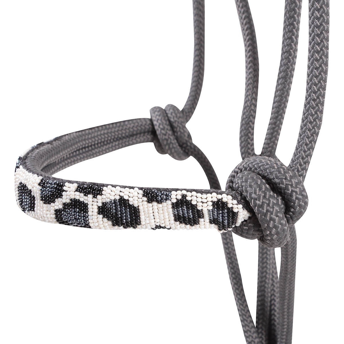 Cashel Beaded Patterned Rope Halter with 9 ft Lead
