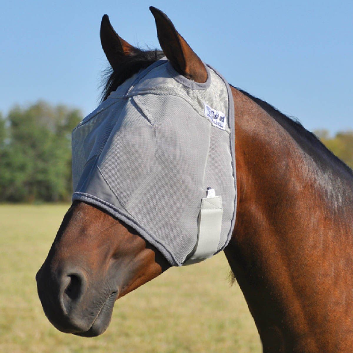 Cashel Crusader Fly Mask for Horses with Forelock Hole and UV Sun Block