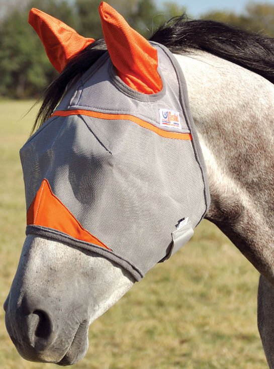 Cashel Crusader Fly Mask with Ears for Horses, Durable Micromesh UV Protection
