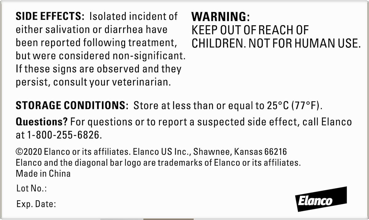 Elanco Tapeworm Cat Dewormer, 3 Tablets