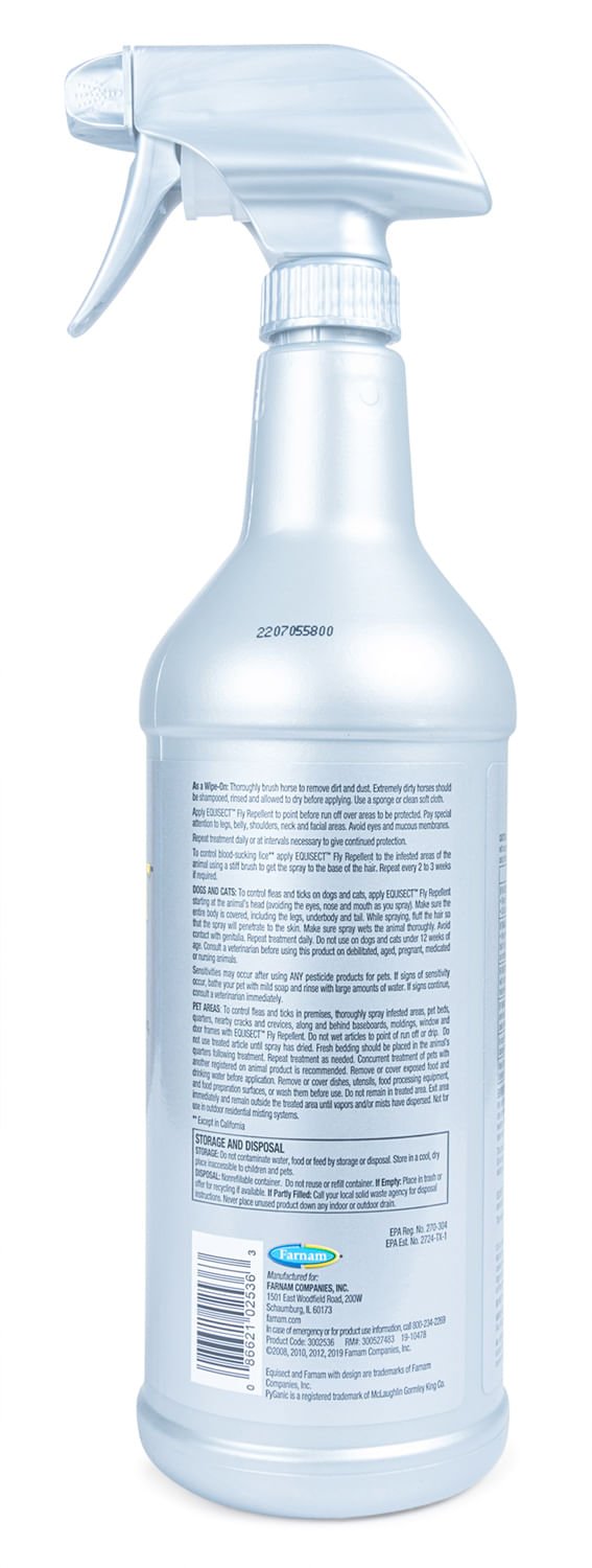 Farnam Equisect Water-Based Botanical Fly Repellent for Horses, Dogs and Cats