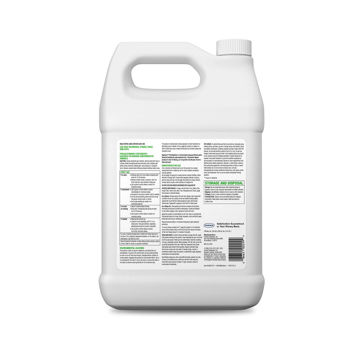 Farnam Equisect Water-Based Botanical Fly Repellent for Horses, Dogs and Cats