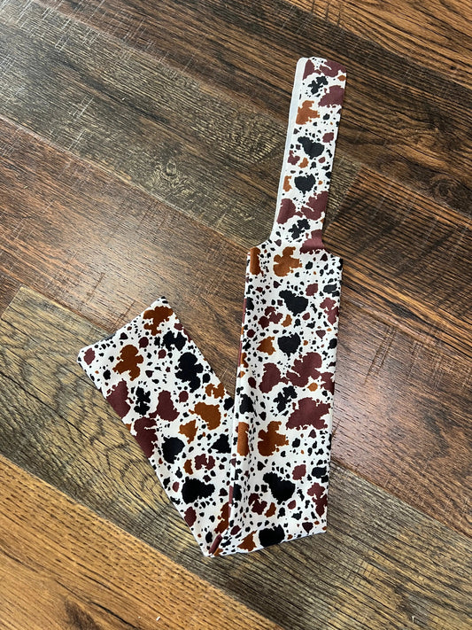 Cowprint Lycra printed slip on tail bag
