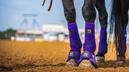 Solid Purple Bell Boots
