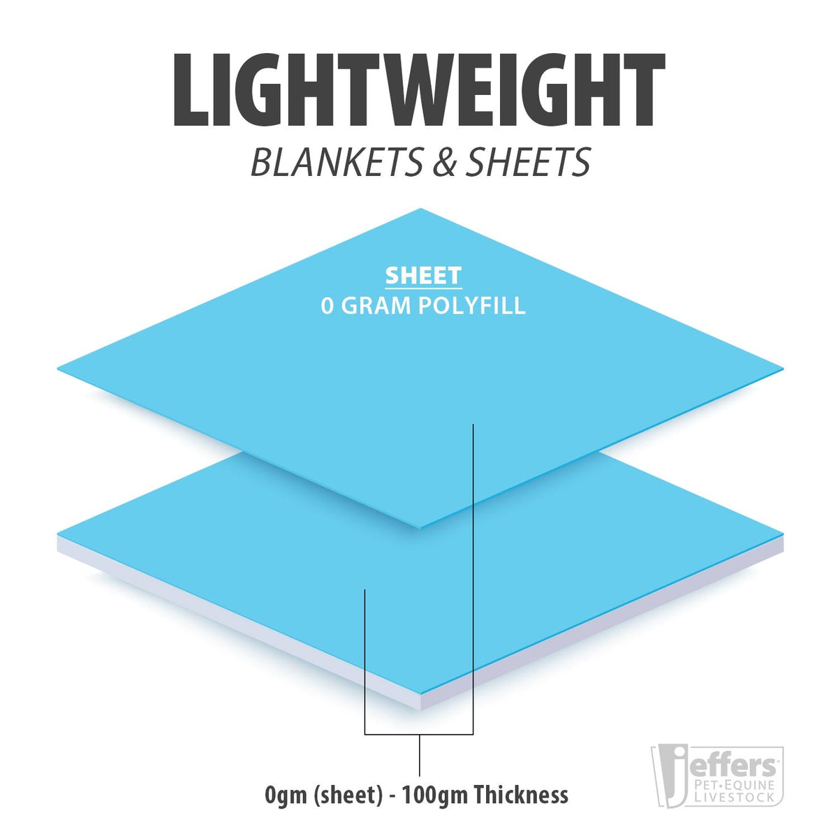 Jeffers Poplar Head "Refuge" 1200D Waterproof Turnout Sheet, 0g Lightweight Horse Blanket