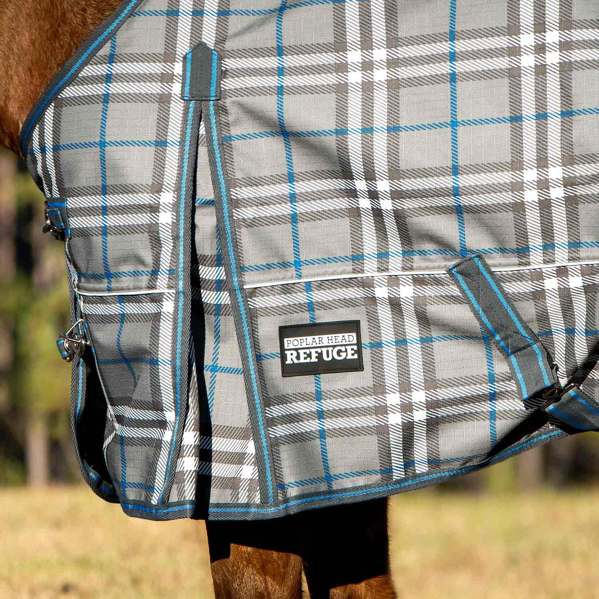 Jeffers Poplar Head "Refuge" 1200D Waterproof Turnout Sheet, 0g Lightweight Horse Blanket