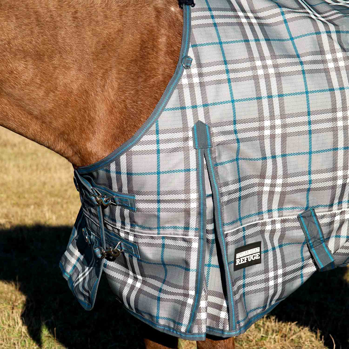 Jeffers Poplar Head "Refuge" 1200D Waterproof Turnout Sheet, 0g Lightweight Horse Blanket