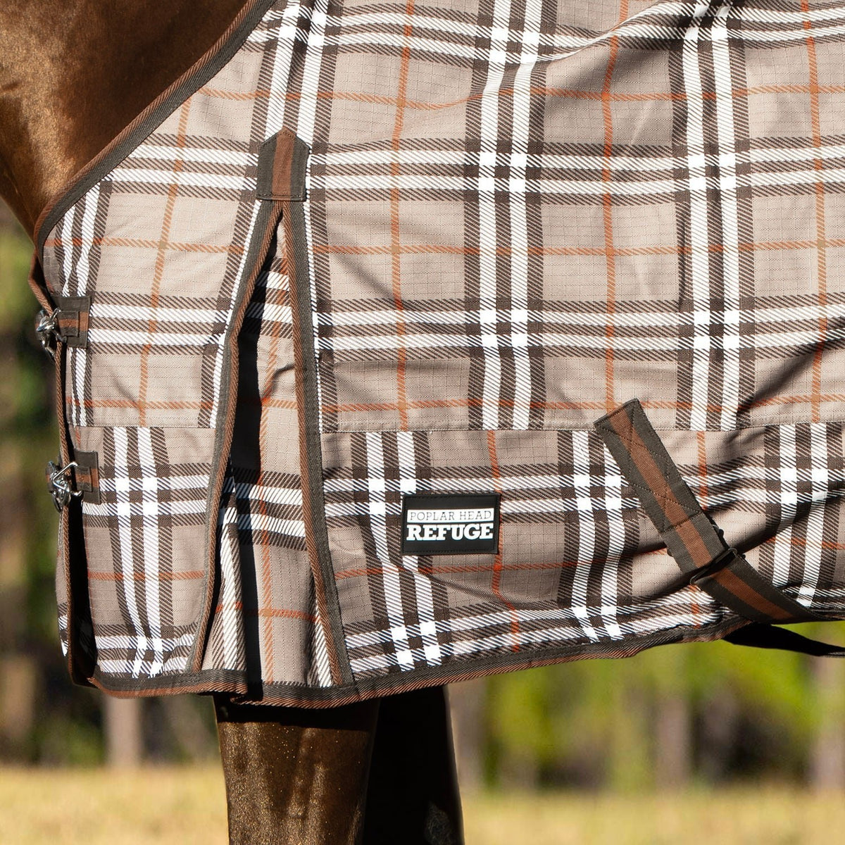 Jeffers Poplar Head "Refuge" 1200D Waterproof Turnout Sheet, 0g Lightweight Horse Blanket