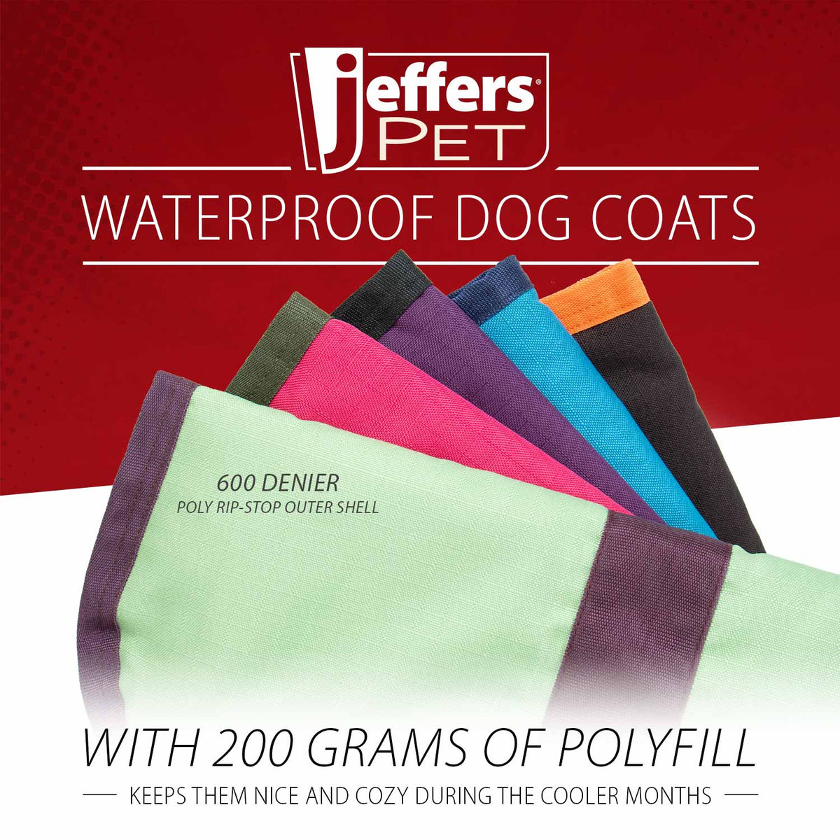 Jeffers Waterproof Breathe-Comfort 600D Ripstop Dog Blanket, 200 Gram