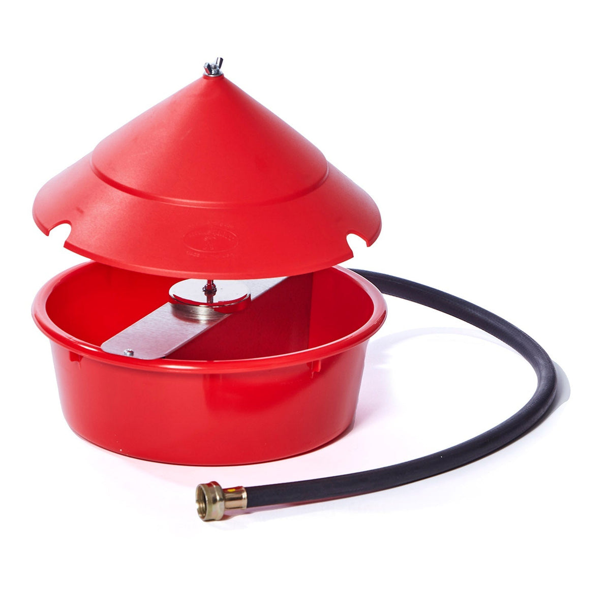 Little Giant Automatic Chicken Waterer with Cover, 5 Quart