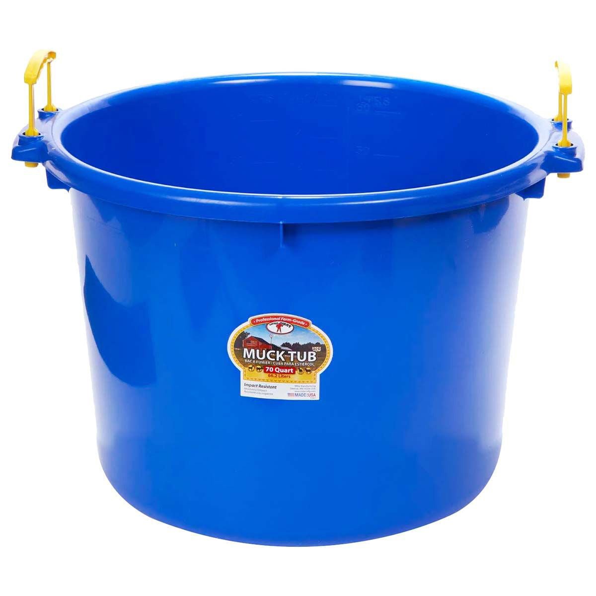 Little Giant Muck Tub – 40 & 70 Quart Heavy Duty Muck Bucket with Plastic Handles