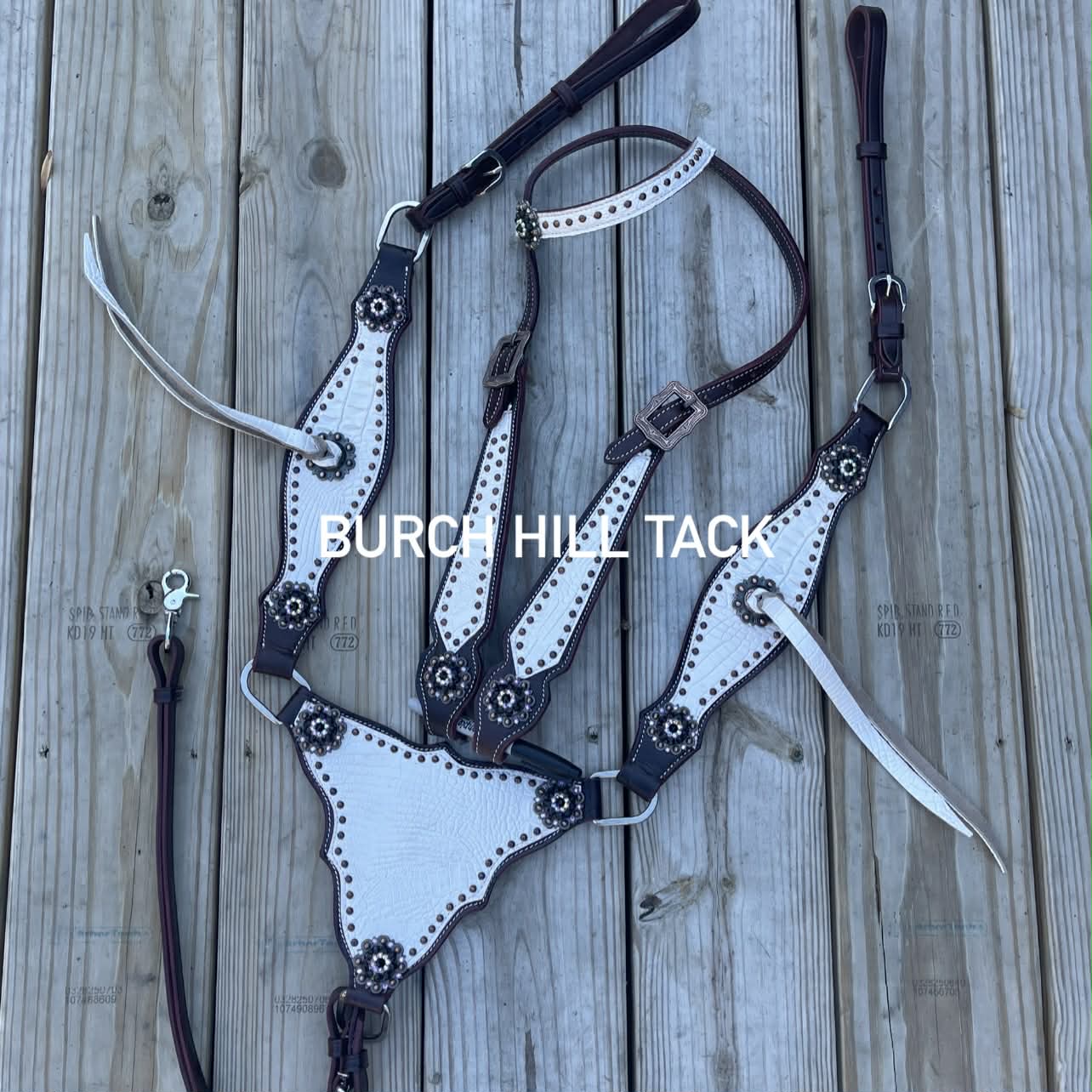 Made to Order Western Tack Set - White, Gladiator (BHT061)